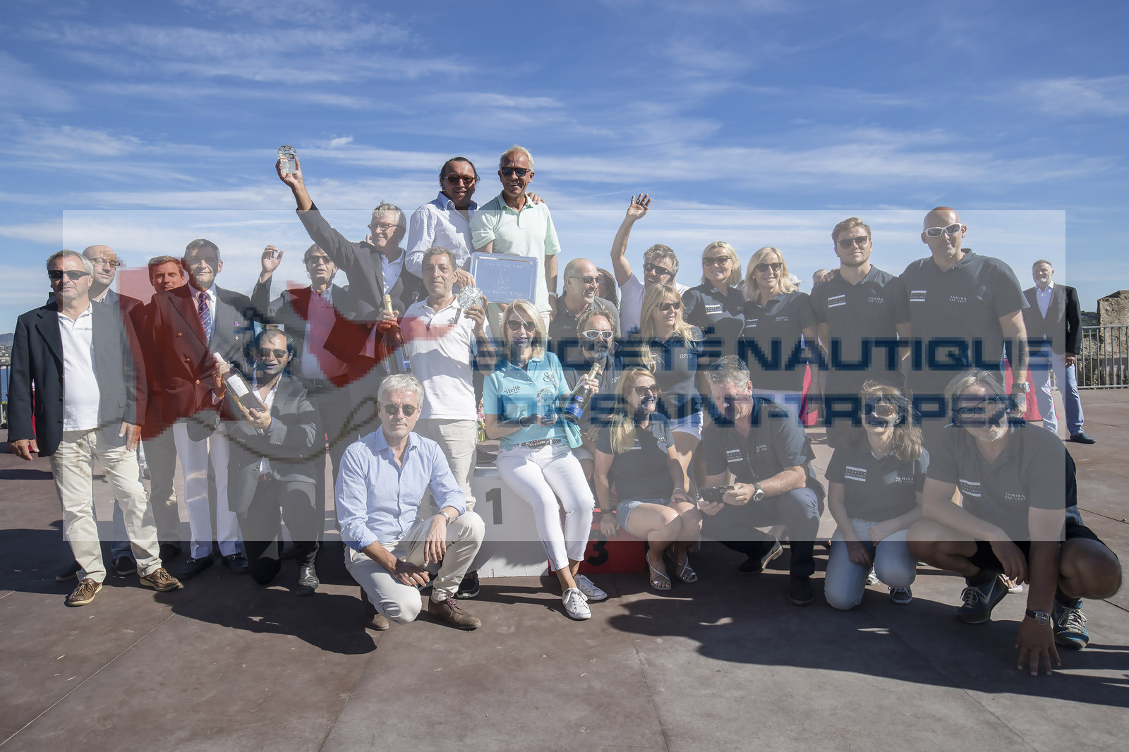 06 10 2017, Saint-Tropez (FRA,83), Les Voiles de Saint-Tropez 2017, jour , Remise des prix 06 10 2017, Saint-Tropez (FRA,83), Les Voiles de Saint-Tropez 2017, jour , Remise des prix