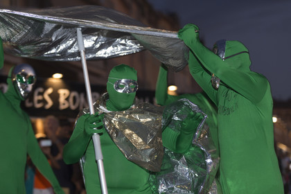 02 10 2014, Saint-Tropez (FRA,83), Voiles de Saint-Tropez 2014, Day 4, défilé des équipages   crew parade