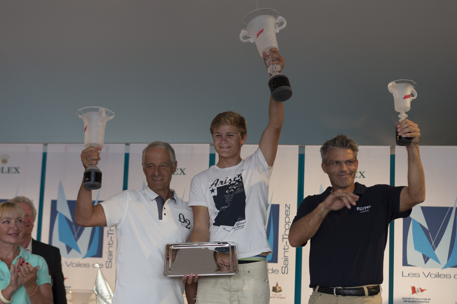 05 10 2014, Saint-Tropez (FRA,83), Voiles de Saint-Tropez 2014, Day 8, Prizegiving 05 10 2014, Saint-Tropez (FRA,83), Voiles de Saint-Tropez 2014, Day 8, Prizegiving