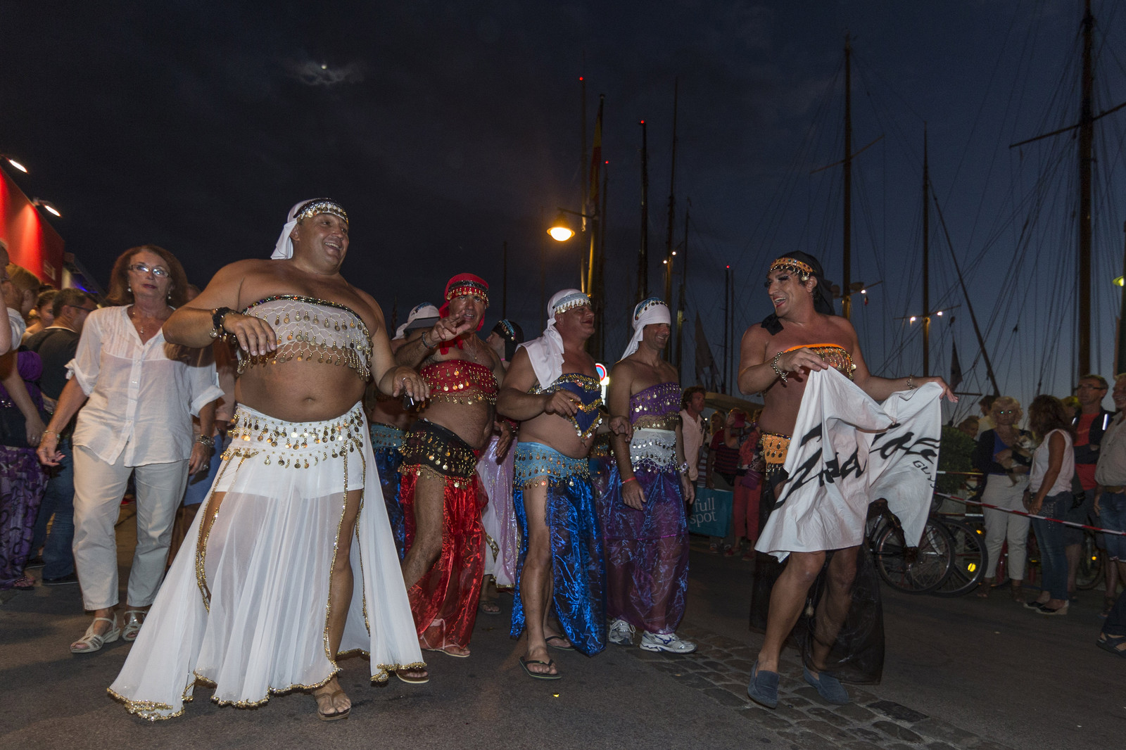 02 10 2014, Saint-Tropez (FRA,83), Voiles de Saint-Tropez 2014, Day 4, défilé des équipages   crew parade 02 10 2014, Saint-Tropez (FRA,83), Voiles de Saint-Tropez 2014, Day 4, défilé des équipages   crew parade