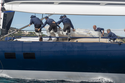 02 10 2022, Saint-Tropez (FRA,83), Voiles de Saint-Tropez 2022,  entraînement des maxis