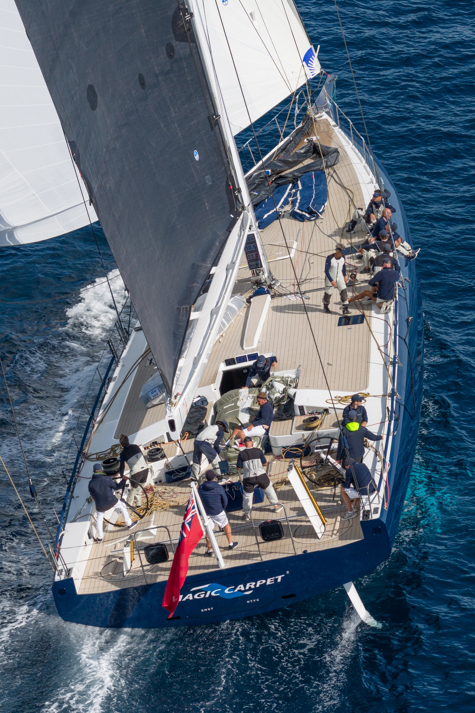 27 09 2025, Saint-Tropez (FRA), Voiles de Saint-Tropez 2025, Trainings, Magic Carpet E 27 09 2025, Saint-Tropez (FRA), Voiles de Saint-Tropez 2025, Trainings, Magic Carpet E