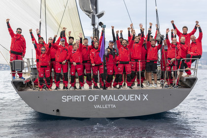 08 10 2022, Saint-Tropez (FRA,83), Voiles de Saint-Tropez 2022,  Race 4 (abandonned), Spirit of Malouen crew (Winner Division 1)