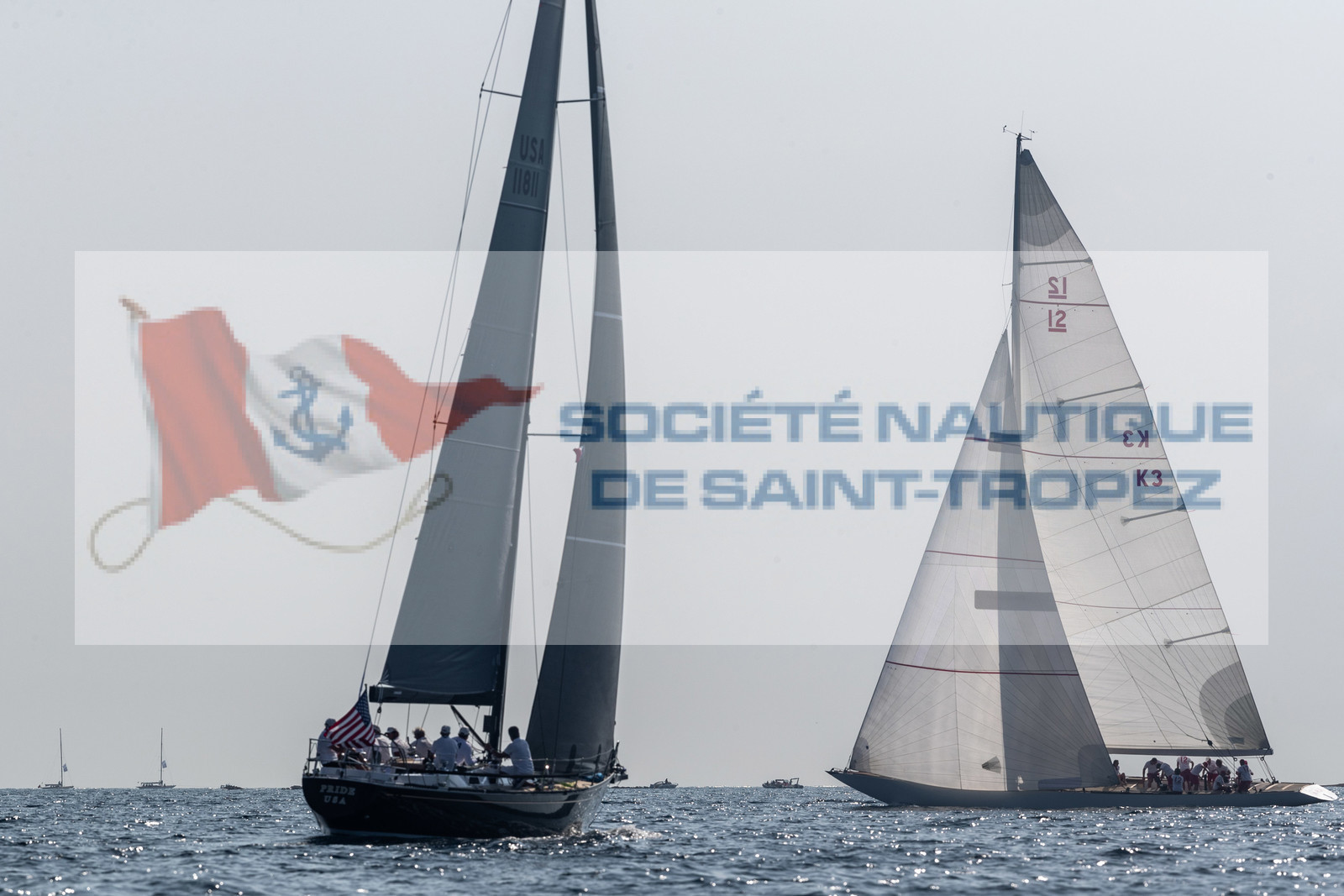 05 10 2023, Saint-Tropez (FRA,83), Les Voiles de Saint-Tropez 2023, Race Day 5, Défi Pride Vs Ikra 05 10 2023, Saint-Tropez (FRA,83), Les Voiles de Saint-Tropez 2023, Race Day 5, Défi Pride Vs Ikra