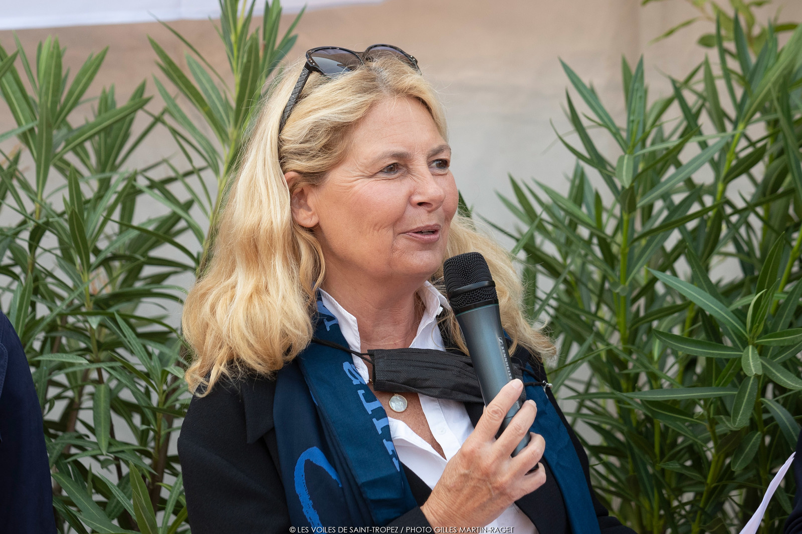 26 09 2021, Saint-Tropez (FRA,83, Voiles de Saint-Tropez 2021, inauguration du village, Sylvie Siri (Maire de Saint-Tropez) 26 09 2021, Saint-Tropez (FRA,83, Voiles de Saint-Tropez 2021, inauguration du village, Sylvie Siri (Maire de Saint-Tropez)