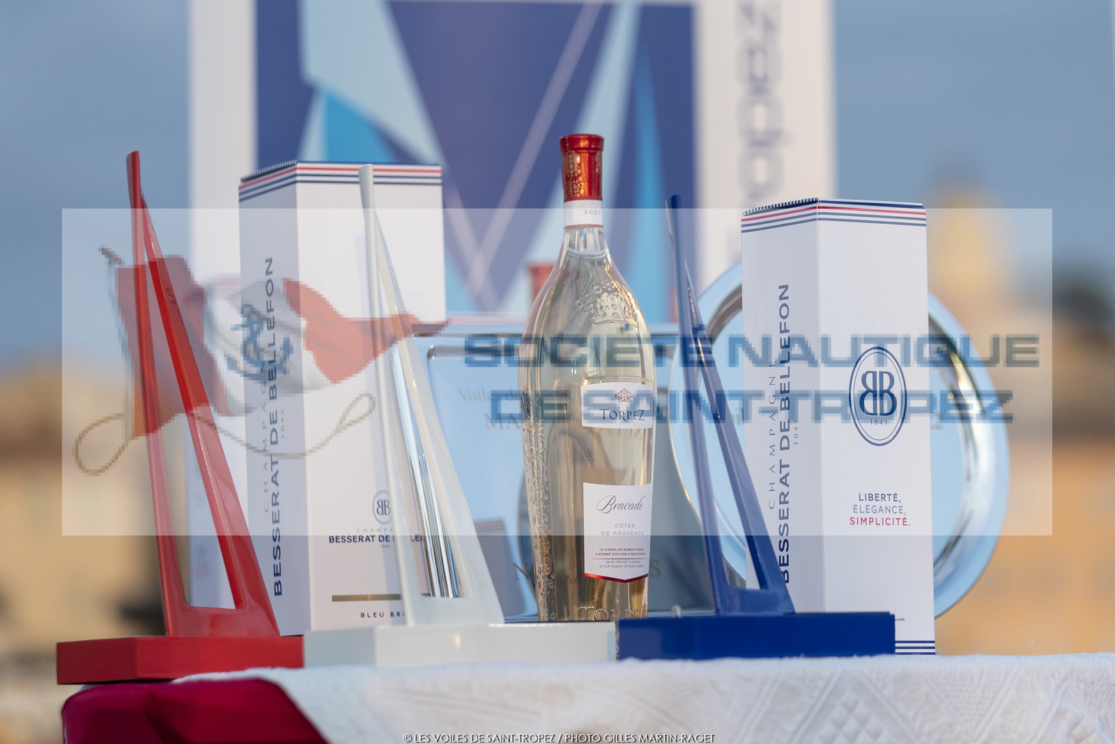02 10 2022, Saint-Tropez (FRA,83), Voiles de Saint-Tropez 2022,  prizegiving 02 10 2022, Saint-Tropez (FRA,83), Voiles de Saint-Tropez 2022,  prizegiving