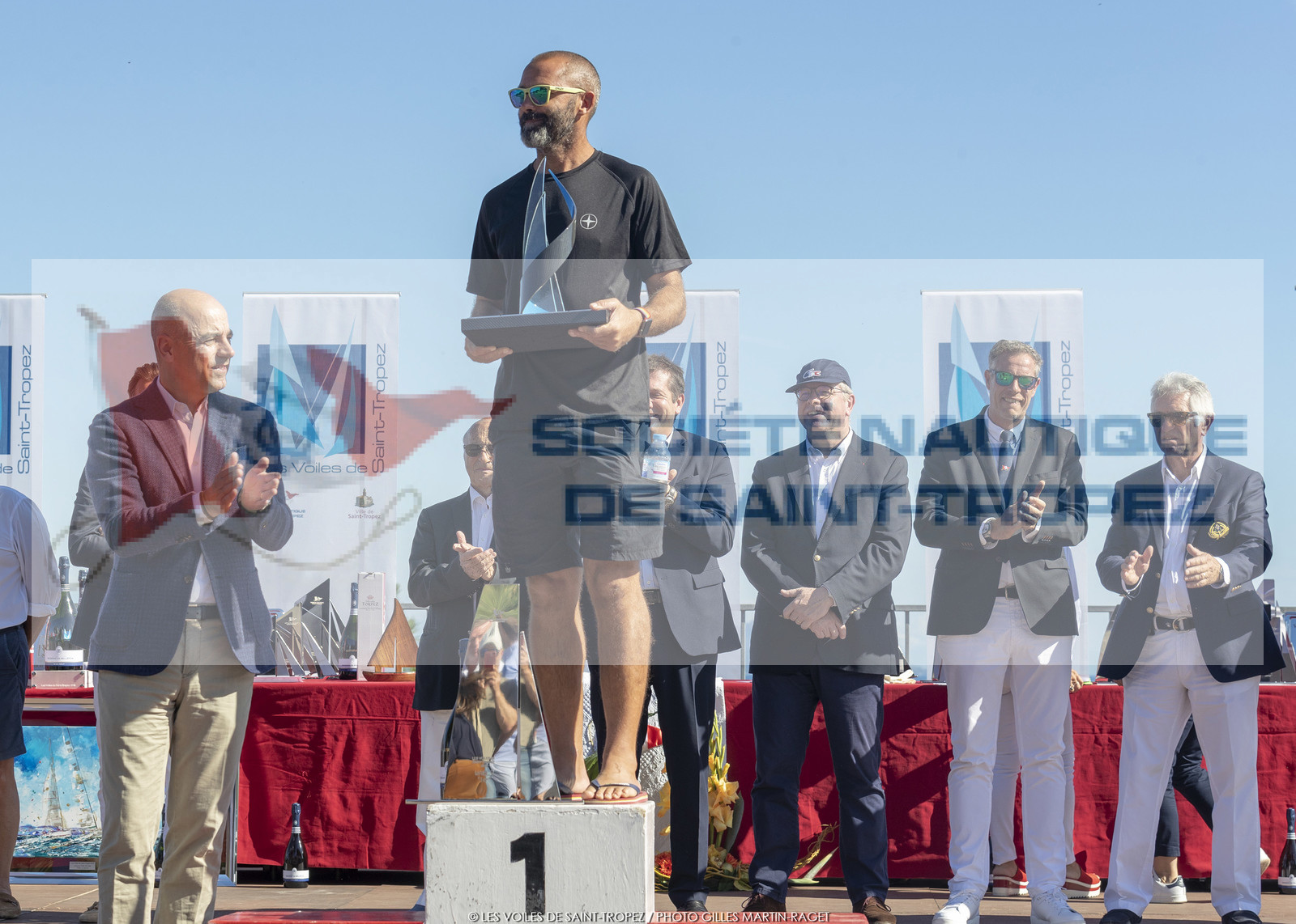 06 10 2019, Saint-Tropez (FRA,83), Les Voiles de Saint-Tropez 2019, day 7, prizegiving 06 10 2019, Saint-Tropez (FRA,83), Les Voiles de Saint-Tropez 2019, day 7, prizegiving