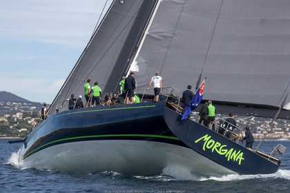 02 10 2022, Saint-Tropez (FRA,83), Voiles de Saint-Tropez 2022,  entraînement des maxis