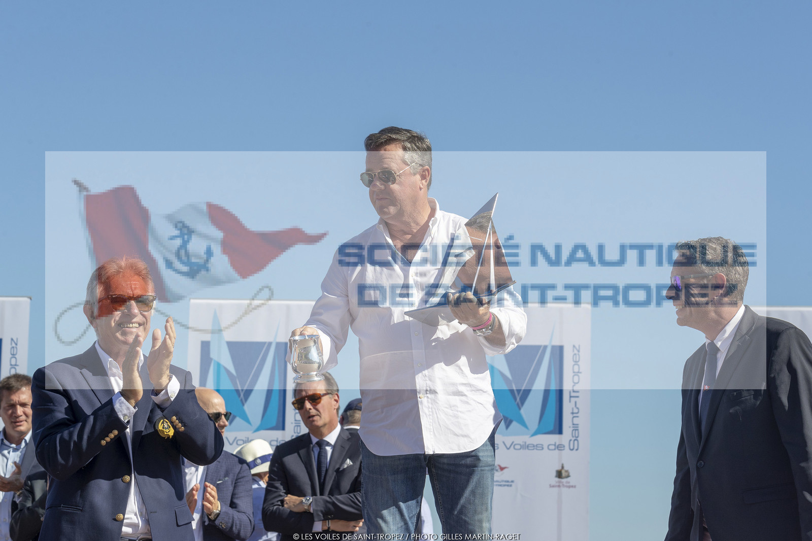 06 10 2019, Saint-Tropez (FRA,83), Les Voiles de Saint-Tropez 2019, day 7, prizegiving 06 10 2019, Saint-Tropez (FRA,83), Les Voiles de Saint-Tropez 2019, day 7, prizegiving