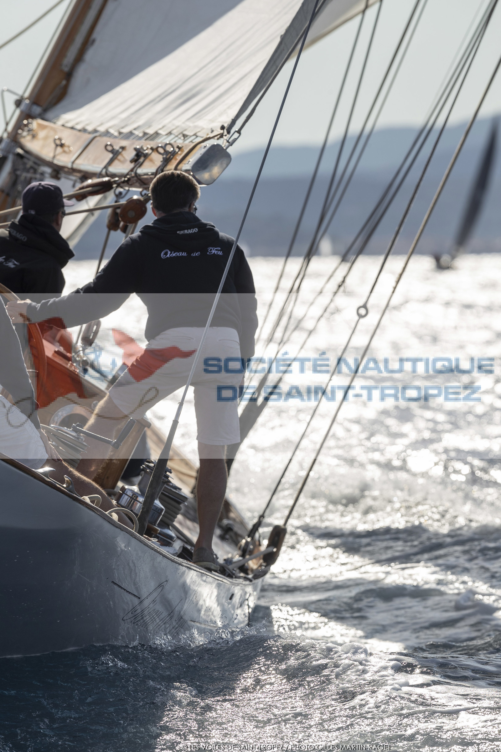 25 09 2022, Saint-Tropez (FRA, 83), Les Voiles de Saint-Tropez 2022, Arrivée des bateaux et de la Coupe d'Automne du Yacht Club de France, Oiseau de Feu