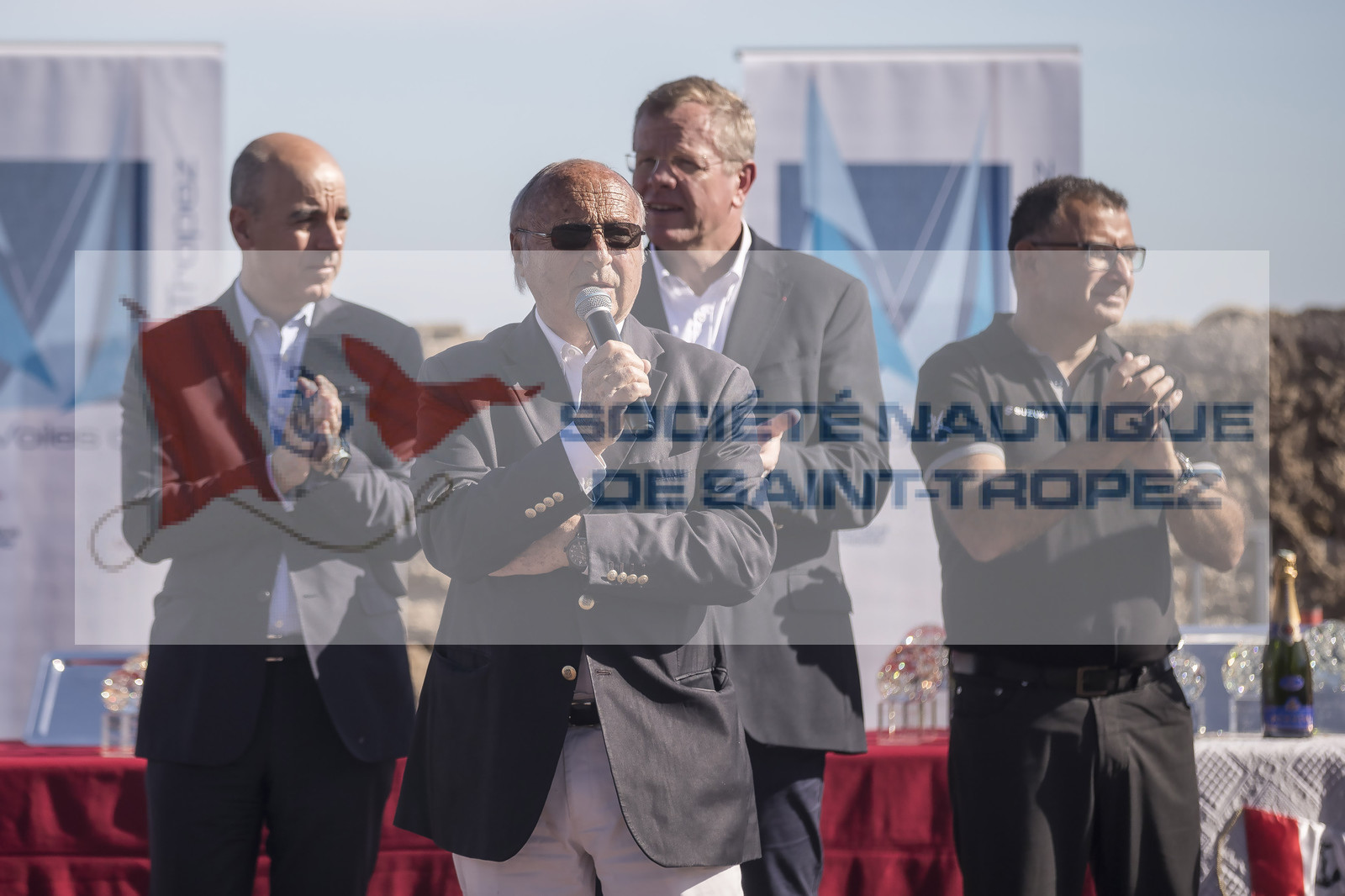 06 10 2017, Saint-Tropez (FRA,83), Les Voiles de Saint-Tropez 2017, jour , Remise des prix