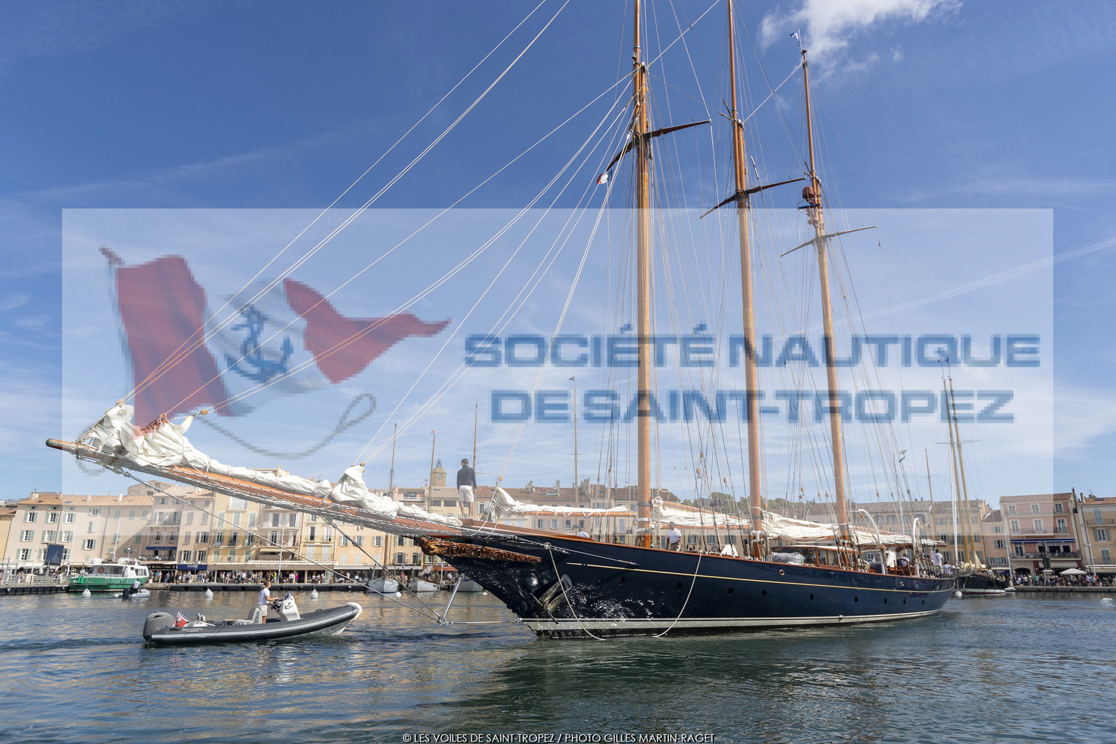 25 09 2022, Saint-Tropez (FRA, 83), Les Voiles de Saint-Tropez 2022, Arrivée des bateaux et de la Coupe d'Automne du Yacht Club de France, Shenandoah