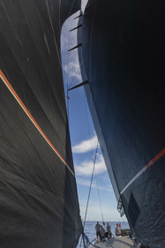 03 10 2022, Saint-Tropez (FRA,83), Voiles de Saint-Tropez 2022,  entraînement des maxis, A bord de Sipirit of Malouen X