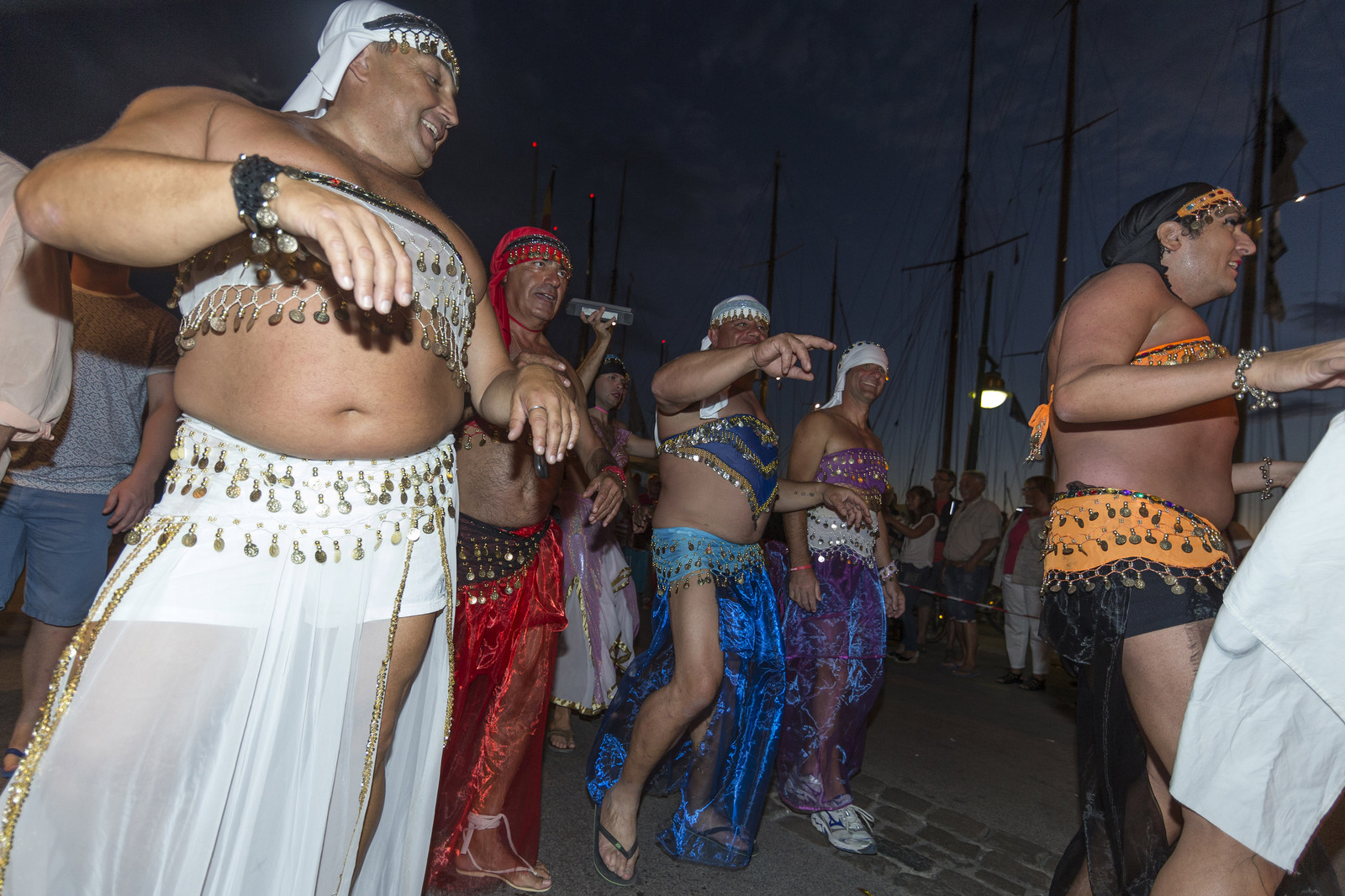 02 10 2014, Saint-Tropez (FRA,83), Voiles de Saint-Tropez 2014, Day 4, défilé des équipages   crew parade 02 10 2014, Saint-Tropez (FRA,83), Voiles de Saint-Tropez 2014, Day 4, défilé des équipages   crew parade